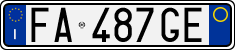 License plate of Italy, Cars (1994 year series)