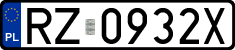 License plates of Poland, Regular car plates