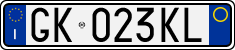 License plate of Italy, Cars (1994 year series)