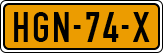 License plate of the Netherlands, Cars