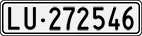 License plate of Switzerland, Cars