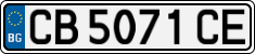 License plate of Bulgaria, Cars