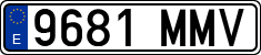 License plates of Spain, Ordinary (2000)