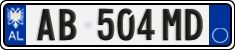 License plate of Albania, Cars (2011)