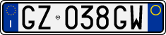 License plate of Italy, Cars (1994 year series)