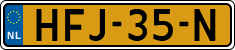License plate of the Netherlands, Cars