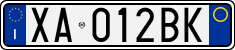 License plate of Italy, Cars (1994 year series)