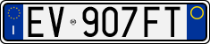 License plate of Italy, Cars (1994 year series)