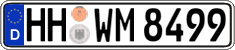 German license plate, Regular plates