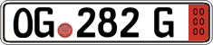 German license plate, Export transit plates