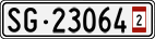 License plate of Switzerland, Provisional