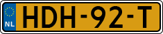 License plate of the Netherlands, Cars