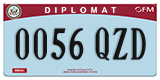Federal license plates, Diplomatic (United Nations)