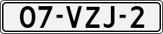 License plate of the Netherlands, Light Commercial Vehicles (1994 system)
