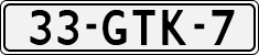 License plate of the Netherlands, Cars