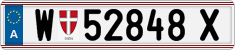 License plate of Austria, Regular plates