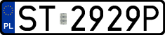 License plates of Poland, Regular car plates