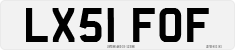 License plate of the United Kingdom, 2001 year system