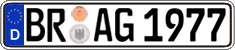 German license plate, Regular plates
