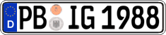 German license plate, Regular plates