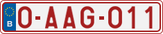 License plate of Belgium, Regular plates (2010)