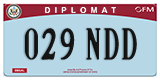 Federal license plates, Diplomatic (United Nations)