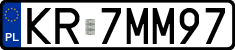 License plates of Poland, Regular car plates