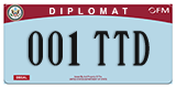 Federal license plates, Diplomatic (United Nations)