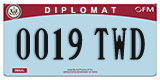 Federal license plates, Diplomatic (United Nations)