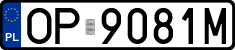 License plates of Poland, Regular car plates