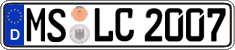 German license plate, Regular plates