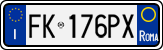License plate of Italy, Cars (1994 year series)