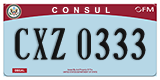 Federal license plates, Diplomatic