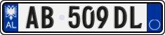 License plate of Albania, Cars (2011)