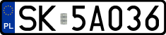 License plates of Poland, Regular car plates