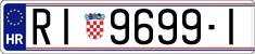 License plate of Croatia, Regular plates