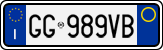 License plate of Italy, Cars (1994 year series)