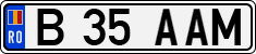 License plate of Romania, Regular plates