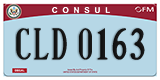 Federal license plates, Diplomatic
