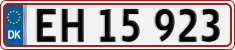 License plate of Denmark, Regular plates
