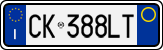 License plate of Italy, Cars (1994 year series)