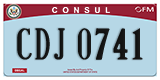 Federal license plates, Diplomatic