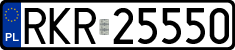 License plates of Poland, Regular car plates