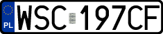 License plates of Poland, Regular car plates