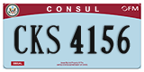 Federal license plates, Diplomatic
