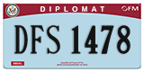 Federal license plates, Diplomatic