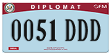 Federal license plates, Diplomatic (United Nations)