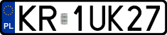 License plates of Poland, Regular car plates
