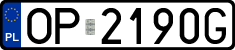 License plates of Poland, Regular car plates