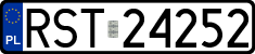 License plates of Poland, Regular car plates